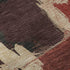 5' X 8' Brick Red Mauve And Beige Abstract Washable Area Rug With UV Protection