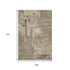 9' X 12' Coffee Beige And Ivory Abstract Washable Area Rug With UV Protection