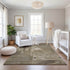 9' X 12' Coffee Beige And Ivory Abstract Washable Area Rug With UV Protection