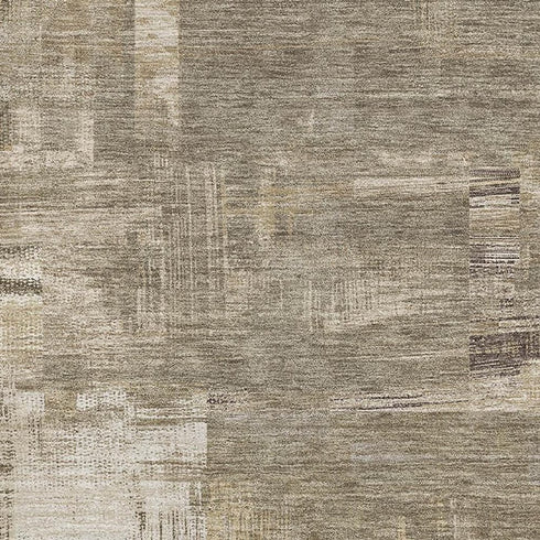 9' X 12' Coffee Beige And Ivory Abstract Washable Area Rug With UV Protection