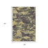 5' X 8' Charcoal And Gold Abstract Washable Area Rug With UV Protection