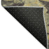 5' X 8' Charcoal And Gold Abstract Washable Area Rug With UV Protection