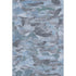 5' X 8' Denim Blue Gray And Silver Abstract Washable Area Rug With UV Protection