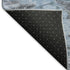 5' X 8' Denim Blue Gray And Silver Abstract Washable Area Rug With UV Protection