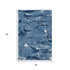 5' X 8' Navy Blue And Ivory Abstract Washable Area Rug With UV Protection