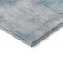 8' X 8' Teal Gray And Silver Abstract Washable Round Rug With UV Protection