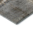 8' X 8' Khaki Silver And Blue Abstract Washable Round Rug With UV Protection