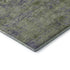 8' Olive Green And Purple Abstract Washable Area Rug With UV Protection