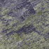 8' Olive Green And Purple Abstract Washable Area Rug With UV Protection