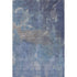9' X 12' Blue Gray And Silver Abstract Washable Area Rug With UV Protection