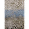 5' X 8' Khaki Blue And Ivory Polka Dot Washable Area Rug With UV Protection