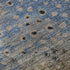 8' X 8' Khaki Blue And Ivory Polka Dot Washable Round Rug With UV Protection