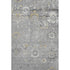 5' X 8' Gray Gold And Ivory Oriental Washable Area Rug With UV Protection