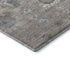 8' X 8' Taupe Blue And Beige Oriental Washable Round Rug With UV Protection
