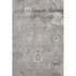 8' Taupe Blue And Beige Oriental Washable Area Rug With UV Protection
