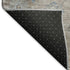 8' Taupe Blue And Beige Oriental Washable Area Rug With UV Protection