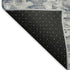 5' X 8' Blue Gray And Silver Floral Washable Area Rug With UV Protection