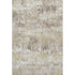 9' X 12' Ivory Beige And Brown Striped Washable Area Rug With UV Protection