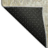 9' X 12' Ivory Beige And Brown Striped Washable Area Rug With UV Protection