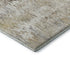 9' X 12' Ivory Beige And Brown Striped Washable Area Rug With UV Protection