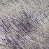 5' X 8' Lavender Ivory And Green Striped Washable Area Rug With UV Protection
