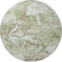 8' X 8' Artichoke Green Ivory And Sage Abstract Washable Round Rug With UV Protection
