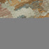 8' X 8' Copper Taupe And Orange Abstract Washable Round Rug With UV Protection