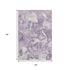 5' X 8' Lavender And Ivory Abstract Washable Area Rug With UV Protection