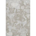 8' Taupe Gray And Silver Abstract Washable Area Rug With UV Protection