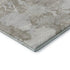 8' Taupe Gray And Silver Abstract Washable Area Rug With UV Protection