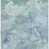 5' X 8' Pale Aqua Ivory And Gray Abstract Washable Area Rug With UV Protection