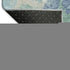 8' Pale Aqua Ivory And Gray Abstract Washable Area Rug With UV Protection