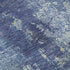 8' Navy Blue And Lime Green Abstract Washable Area Rug With UV Protection