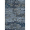 5' X 8' Blue Ivory And Gray Abstract Washable Area Rug With UV Protection