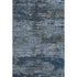 5' X 8' Blue Ivory And Gray Abstract Washable Area Rug With UV Protection