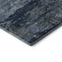 5' X 8' Blue Ivory And Gray Abstract Washable Area Rug With UV Protection