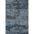 5' X 8' Blue Ivory And Gray Abstract Washable Area Rug With UV Protection