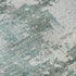 9' X 12' Pale Aqua Ivory And Gray Abstract Washable Area Rug With UV Protection
