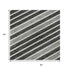 5' X 8' Black Gray And Silver Striped Washable Area Rug With UV Protection