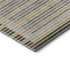5' X 8' Brown Gold And Silver Striped Washable Area Rug With UV Protection