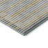 9' X 12' Gray Gold And Silver Striped Washable Area Rug With UV Protection