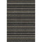 5' X 8' Black Gold And Silver Striped Washable Area Rug With UV Protection