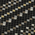 5' X 8' Black Gold And Silver Striped Washable Area Rug With UV Protection