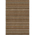 5' X 8' Brown Gray And Ivory Striped Washable Area Rug With UV Protection