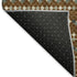 5' X 8' Brown Gray And Ivory Striped Washable Area Rug With UV Protection