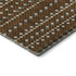 5' X 8' Brown Gray And Ivory Striped Washable Area Rug With UV Protection