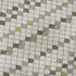5' X 8' Ivory Brown And Gray Striped Washable Area Rug With UV Protection
