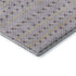 8' Lavender Gold And Gray Striped Washable Area Rug With UV Protection