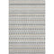 8' Silver Gray And Gold Striped Washable Area Rug With UV Protection