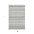 9' X 12' Silver Gray And Gold Striped Washable Area Rug With UV Protection